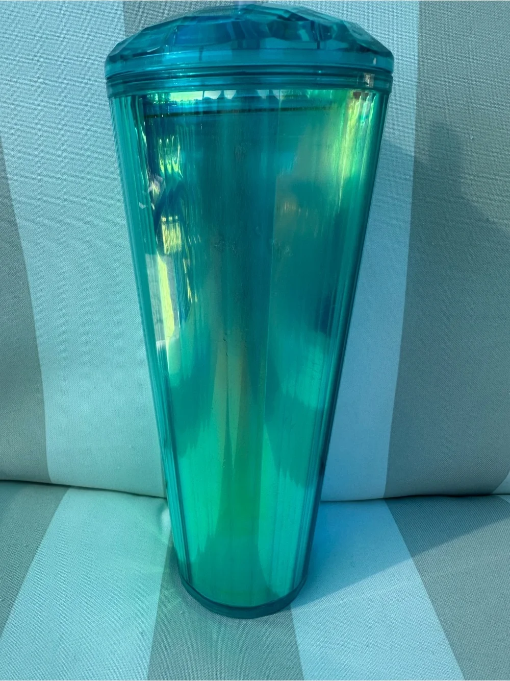 Starbucks Teal iridescent tumbler